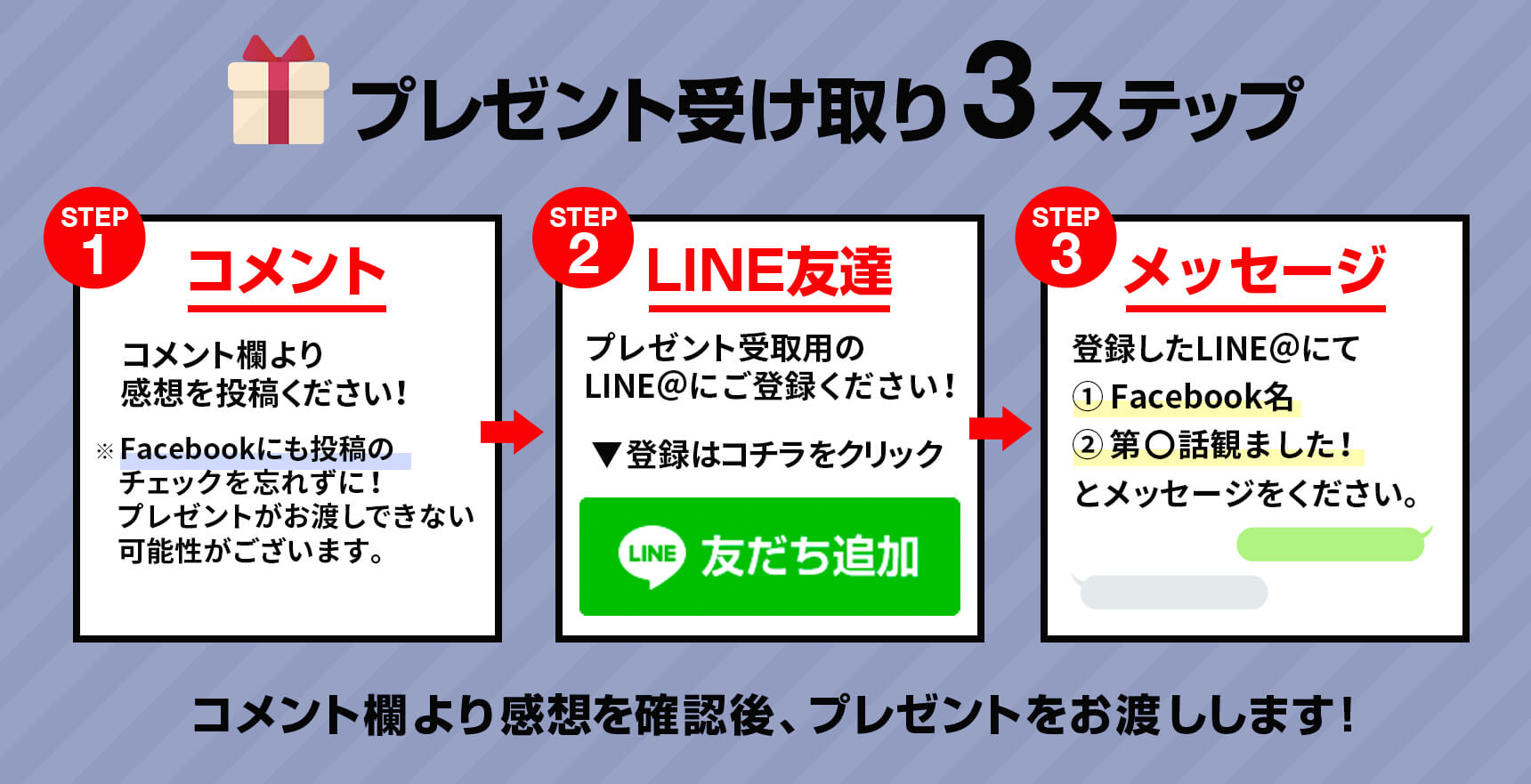 プレゼント受取